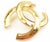 Contemporary Chanel Vintage Gold Plated CC Large Brooch For Sale - Image 3 of 4