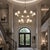 Metal Aloadecor Classic Large Warm Brass Two-Tier Chandelier With White Shades For Sale - Image 7 of 8