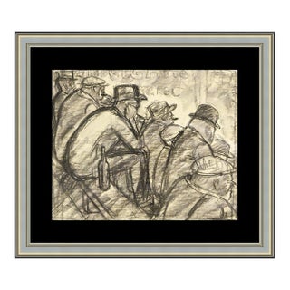 1930s At The Fight, Carl Hugo Beetz For Sale