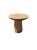 Hand-Crafted Round Side Table in Mango Wood, Organic Modern Style For Sale - Image 4 of 5