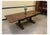 Age: circa 1940 Wood type: solid oak, veneered tabletop Condition: very good, well-maintained, refurbished original...