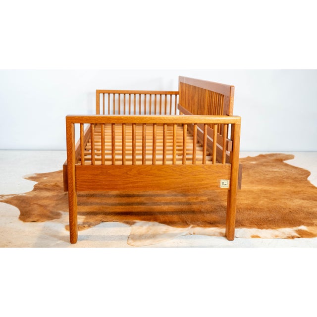 Vintage Charles Webb White Oak Wood Daybed Sofa For Sale - Image 13 of 18