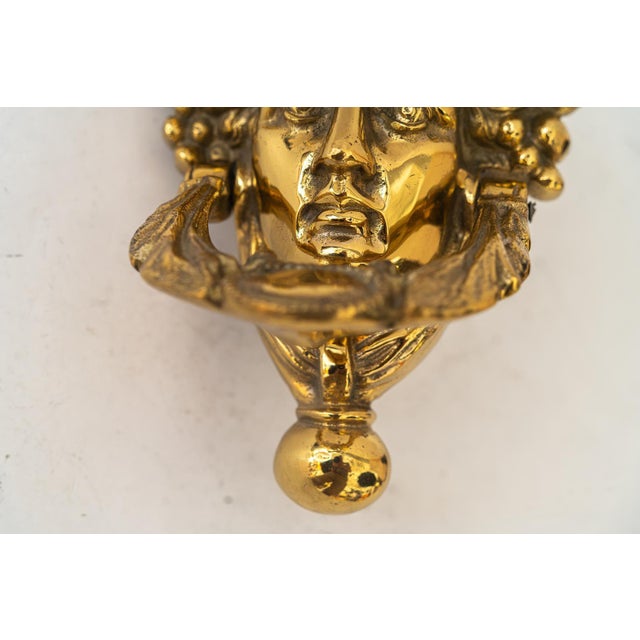 Art Deco Brass Door Knocker, 1920s For Sale - Image 6 of 12