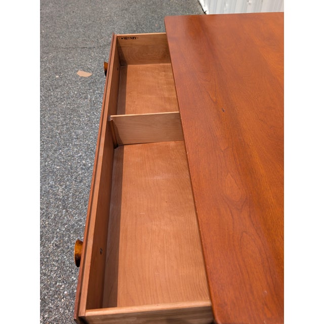 Vintage Whitney Solid Cherry 4-Drawer Farmhouse Style Chest For Sale - Image 11 of 13