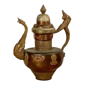 Circa 1970 Enormous Mongolian Tea Pot, a Gift to a Diplomat