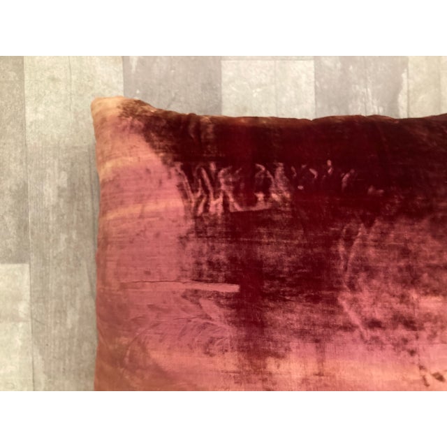 Zuber Gold Embroidery on Aged Red Velvet -6 For Sale - Image 10 of 10