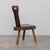 1950s 1950s French Brutalist Carved Wood Tripod Chair For Sale - Image 5 of 11
