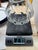 Late 20th Century Crystal Vase, Ruffled Rim With Spiral Swirl Cut Pattern For Sale - Image 9 of 11