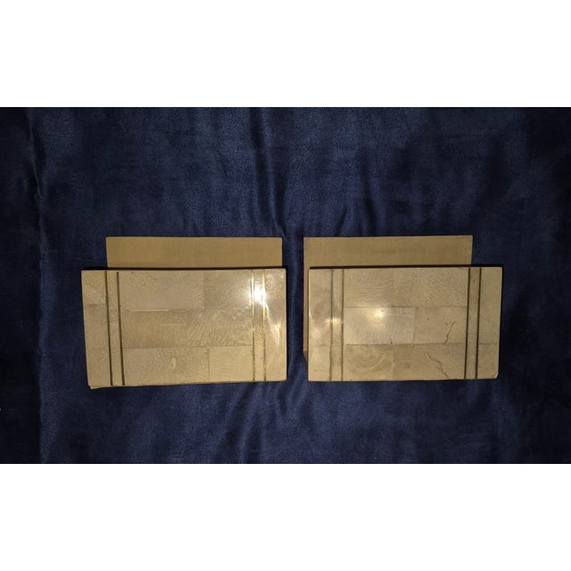 Postmodern Postmodern Tessellated Stone Executive Desk Set by Artisan Collection LTD -Fd For Sale - Image 3 of 7