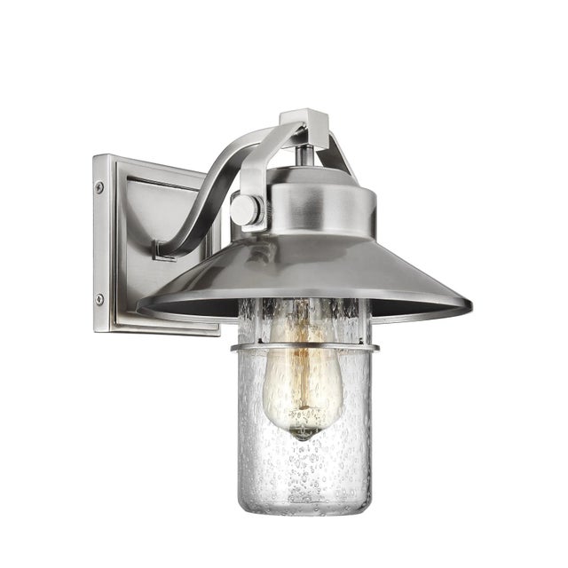 Transitional Sean Lavin by Visual Comfort Studio Boynton Small Lantern, Painted Brushed Steel For Sale - Image 3 of 8