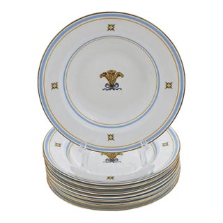 Early 20th Century Minton Prince of Wales Heraldic Soup Bowls Art Deco Period - Set of 8 For Sale