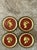 Vintage Grand Tour Wooden Profile Medallions - Set of 4 For Sale - Image 4 of 18