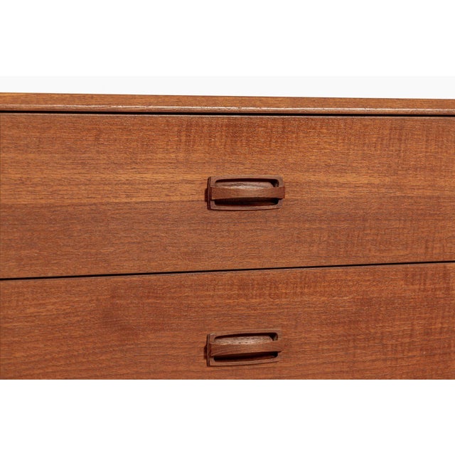 Vintage Mid Century Lowboy Teak Wood Dresser 1960s For Sale - Image 9 of 10