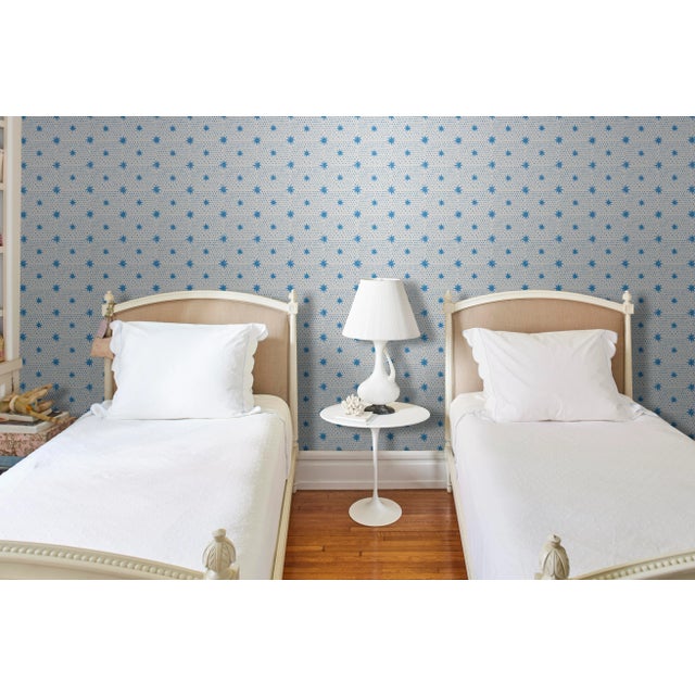 Not Yet Made - Made To Order Schumacher x Molly Mahon Spot & Star Wallpaper in Blue For Sale - Image 5 of 6