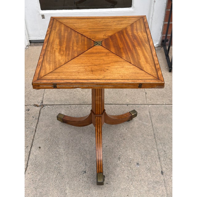 Traditional Antique 19th C Georgian Handkerchief Games Table For Sale - Image 3 of 6