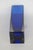 Cobalt Blue Glass Bud Vase Mid Century Modern Rectangular Murano Style 4922b For Sale - Image 12 of 12