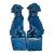 Vintage Turquoise Chinese Foo Dogs, Pair For Sale