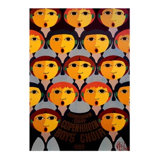 1983 Danish Choir Poster - Scandinavia Today, Copenhagen Boys' Choir For Sale