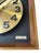 Vintage Mid-Century Modern Seth Thomas Wall Clock "Candid" Model E326-004 in Likely Walnut Shadow Box With Brass Toned Dial For Sale In Seattle - Image 6 of 10