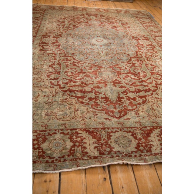1950s Vintage Distressed Ahar Carpet - 7'9" x 10'2" For Sale - Image 5 of 13