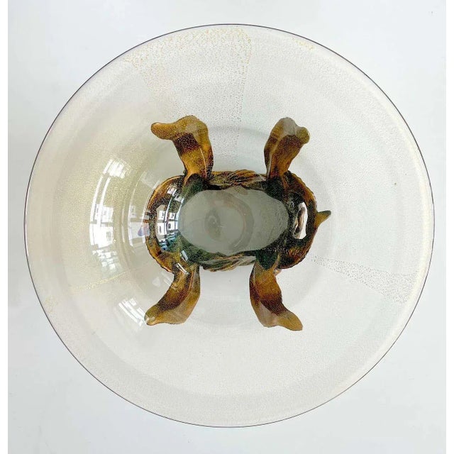 Metal 1980s Modern Bronze & Murano Glass Centerpiece, Venturi Arte Foundry, #21/500 For Sale - Image 7 of 11