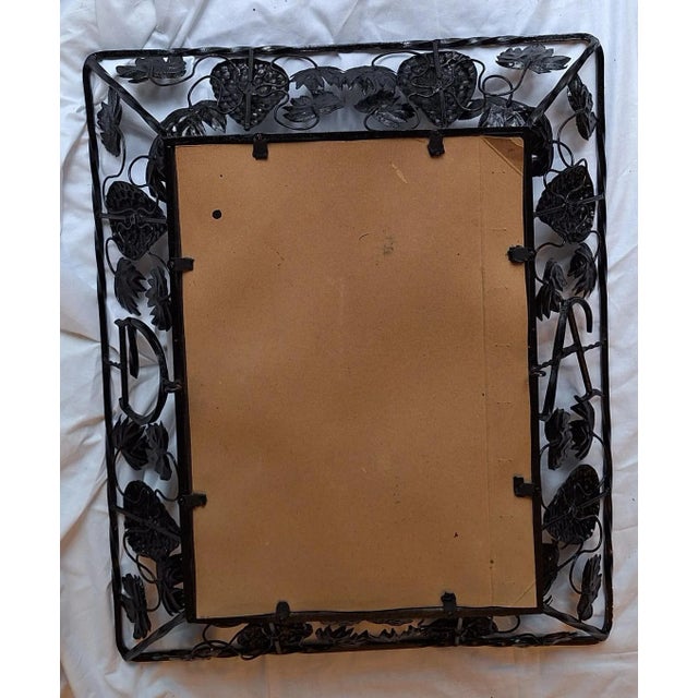 Vintage French Art Deco Wall Mirror, 1930s For Sale - Image 6 of 7