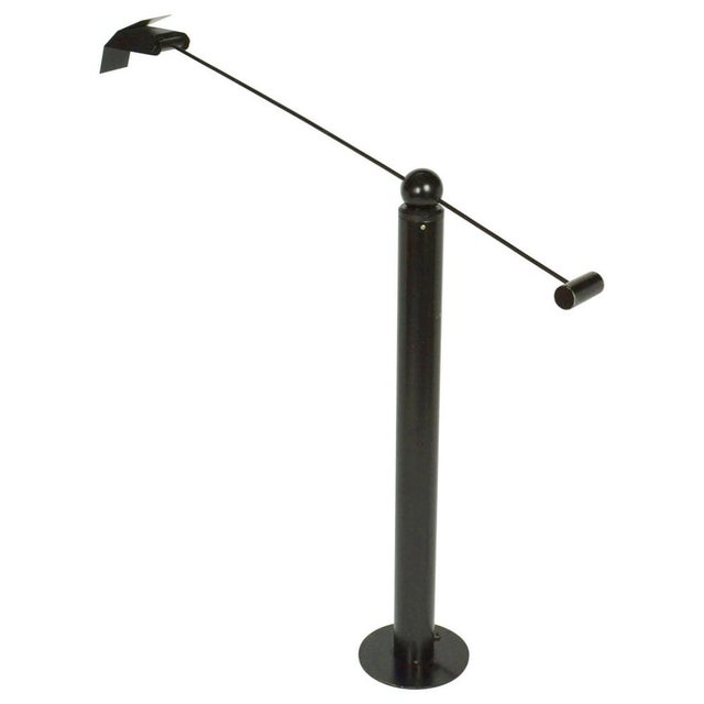 Black Floor Lamp from Swiss Baltensweiler, 1960s For Sale - Image 16 of 16