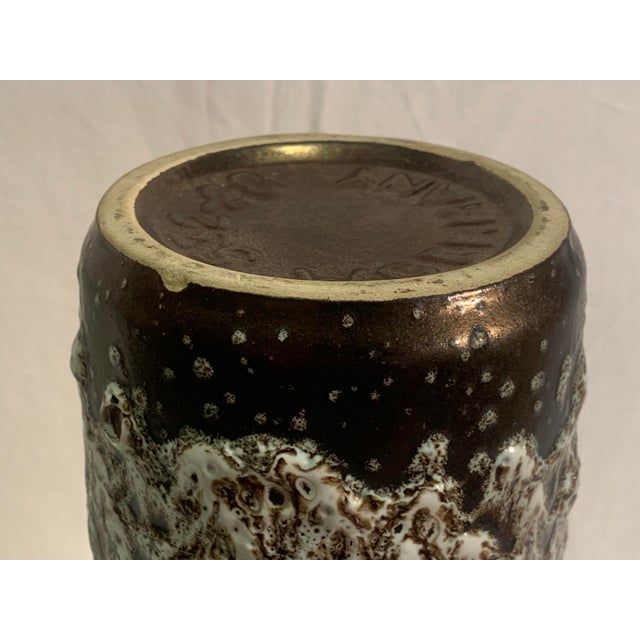 1960s Scheurich Lava Vase For Sale - Image 9 of 10