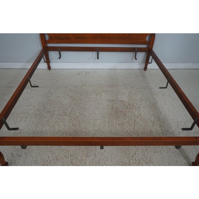 Eldred Wheeler Eldred Wheeler King Size Tiger Maple Poster Bed For Sale - Image 4 of 16