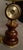 Mid 20th Century Large Brass & Mahogany Nautical Desk Lamp With Clock and Barometer Swivel Head For Sale - Image 4 of 15