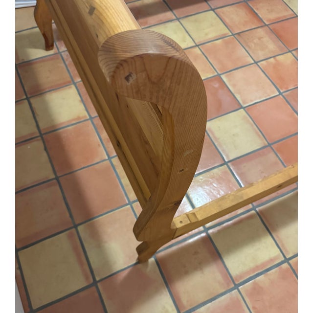 Solid Pine Hacienda-Style Queen Bed Frame For Sale - Image 17 of 17