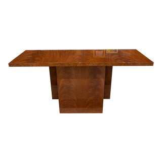 Art Deco Lacquered Rosewood Console Table For Sale