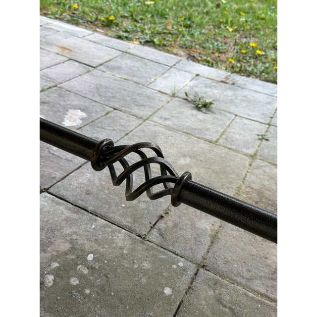 Wood Newly Refinished - French Heritage Lyre Leg Harvest Dining Table For Sale - Image 7 of 12