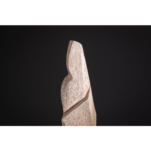 Large Abstract Monolithic Sculpture in Ceramic, 1970s For Sale - Image 11 of 15