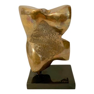 1970's Small Italian Bronze Bust Sculpture 167/300 Signed Seri Ts For Sale