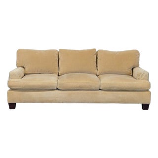 Baker 3-Seat Honey Gold Sofa – Plush Down Cushions & Classic Style For Sale