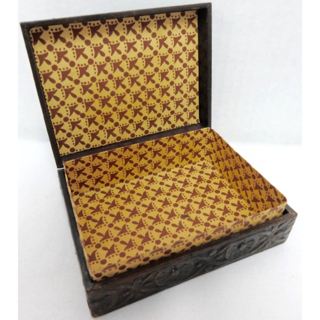 Animal Skin Art Deco Italian Leather Box With Celebration For Sale - Image 7 of 10