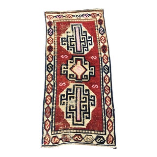 Burdury Color HanKnotted Small Rug For Sale