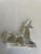 Here is a lovely glass paperweight in the form of a unicorn. The front of the piece has all the dimensions of a unicorn,...