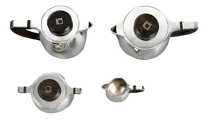 Tea or Coffee Service by Jean E Puiforcat, 1930s, Set of 4