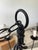1990s Hubbardton Forge Hand-Forged Wrought Iron 6-Arm Candelabra Chandelier For Sale - Image 4 of 11