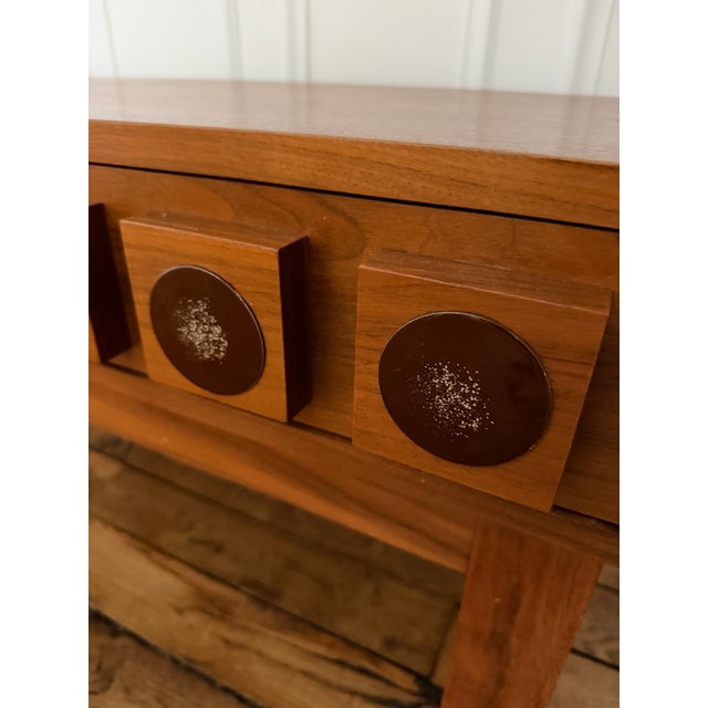Mid-Century Modern Wood Cube Enamel Console by Lars Göran Nilsson for Glas & Trä. Sweden, 1960s For Sale - Image 3 of 12