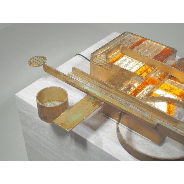 Brutalist Wall Sconce by Albano Poli for Poliarte, Italy, 1970s For Sale - Image 14 of 15