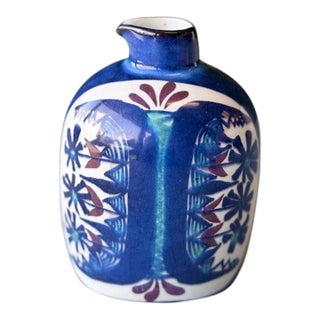 1960s Royal Copenhagen Aluminia Fainces Tenera Bottle Signed Marianne Johanson For Sale