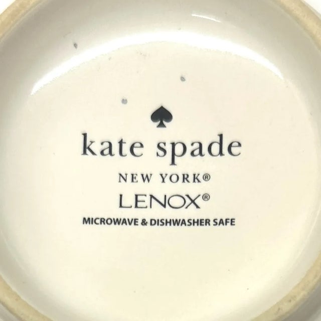 Ceramic Vintage White Ceramic Mugs With Multicolor Polka Dot Pattern, Group of 4. For Sale - Image 7 of 8