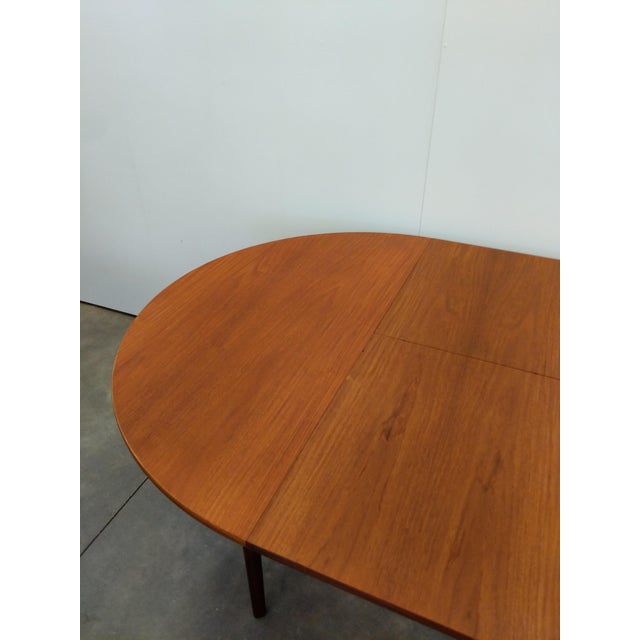 Vintage Mid Century Modern Teak Extendable Dining Table by Nathan For Sale - Image 10 of 10