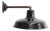 Vintage Industrial French Wall Light in Black Enamel and Cast Iron For Sale