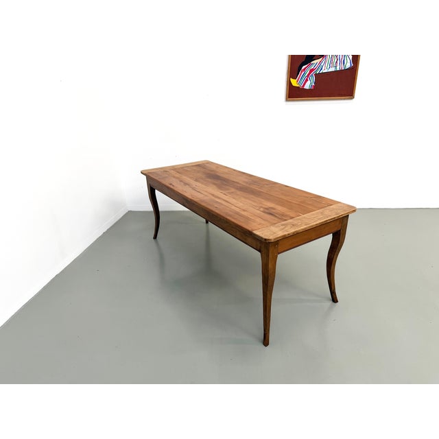 Farmhouse Table in Cherry Wood, 1880 For Sale - Image 13 of 18