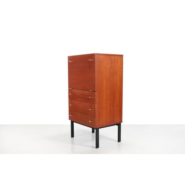 Meurop Teak Secretaire by Pierre Guariche for Meurop, 1960s For Sale - Image 4 of 6