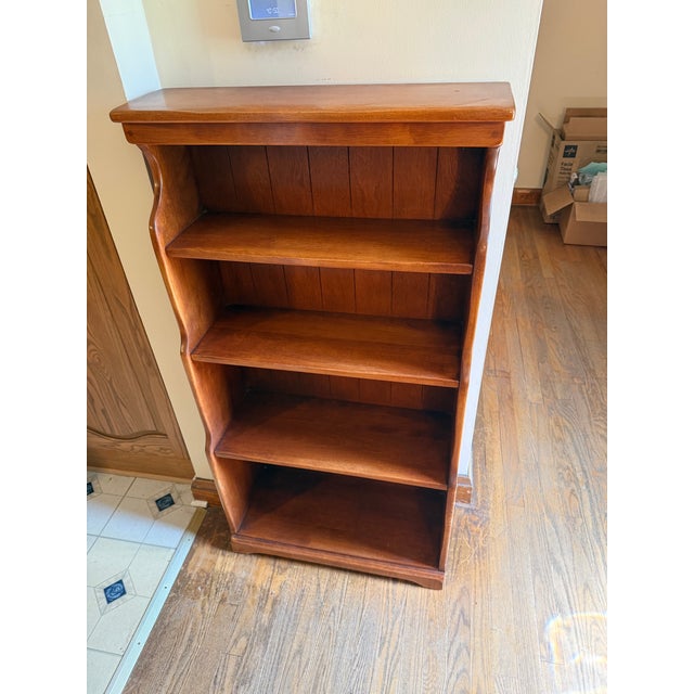 Mid 20th Century Cushman Russet Solid Maple Open Bookcase No. 3-77 Mid-Century For Sale In Baltimore - Image 6 of 9